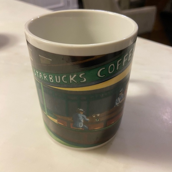 Retired Chaleur bone china STARBUCKS EDWARD HOPPER NIGHTHAWKS DINER 12 oz Mug - Picture 7 of 9